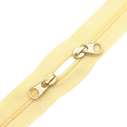 سحاب "لفائف فتح فتحة مزدوجة"سحاب لون 30 سم 345 أصفر 3cfch30gwyz" YKK