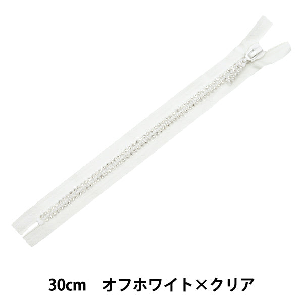 Молния "СтентМолния Черный x чистый SPF2402-30-BK"