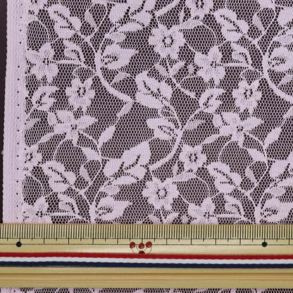 [From quantity 5] Fabric "Russell lace light pink 14827-3"