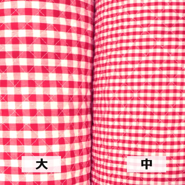 [Aus Menge 5] Stoff "Färben von Gingham Quilting Daishu Red"