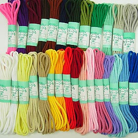 Handicraft Higo "Color String (Fine) Koge Tea 12" Yushin