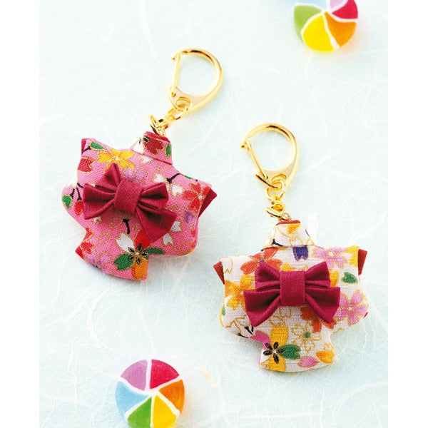 工作キット 『縫わずに作る和のミニ着物キーホルダー LH-97』 Panami