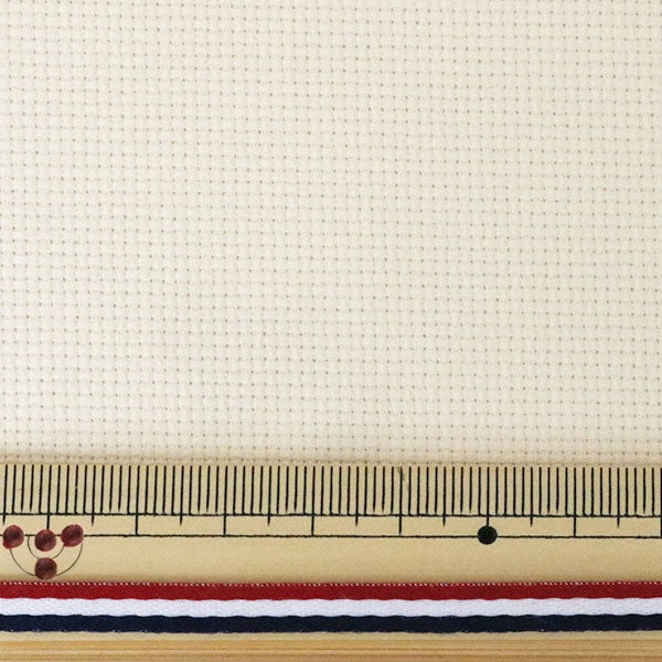 刺繡布料 “十字針 剪布 3900 AIDA 18 Count 70米色（1001）] Olympus