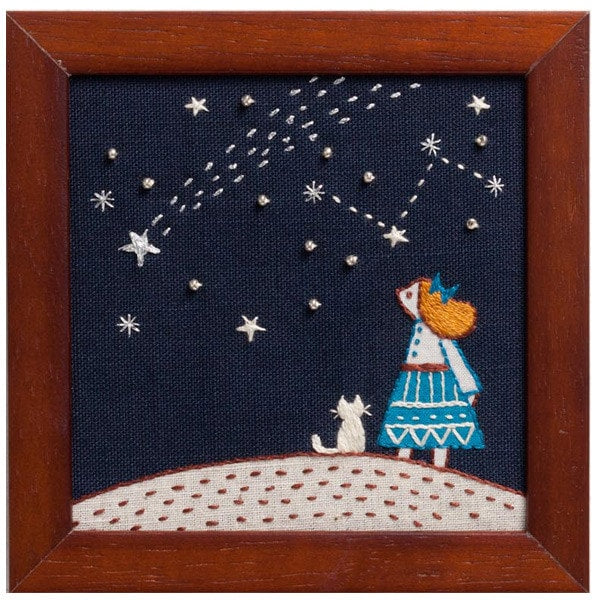 Stickerei Kit "Starry Sky Sky Sky Nr. 835" Lecien Lucian Cosmo Cosmo