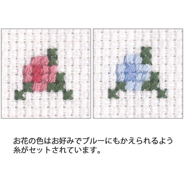 刺しゅうキット 『クロスステッチ刺繍キット オノエ・メグミの少女のステッチ 花占い 7382』 Olympus オリムパス