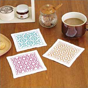 Embroidery kit "At a glance stab coaster SK-293" Olympus