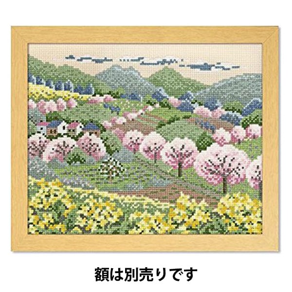 刺繡套件“交叉針跡刺繡套件Ono Megumi Spring 7491” Olympus