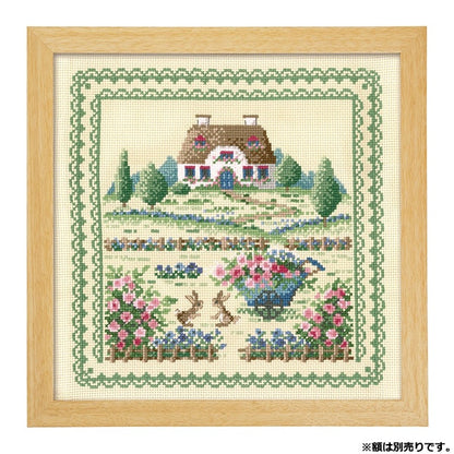 Embroidery kit "Onoe Megumi Cushion Rural landscape 6059" Olympus