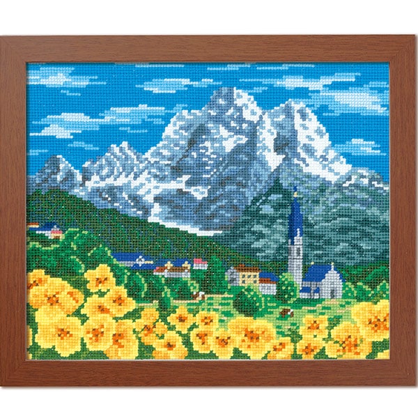 刺繡套件“ Shushu Kit Alps Alps Mountain Range Switzerland 7476” Olympus