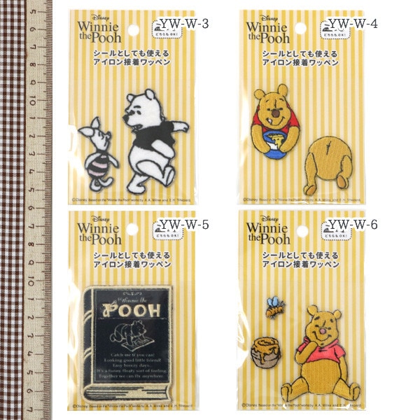 Patch "Iron glue Patch Disney Kuma Pooh Piglet C. YM-W-3] KOKKA