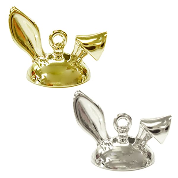 Handicraft bracket "Glass Dome Cap Usa Ear Silver"