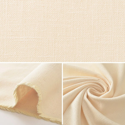 [From quantity 5] Fabric "Hemp Slab Ivory"