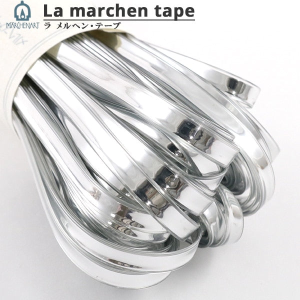 Kunsthandwerk "Lamel Henne Tape 5mm 30m Silber" Marcheart Fairy Art