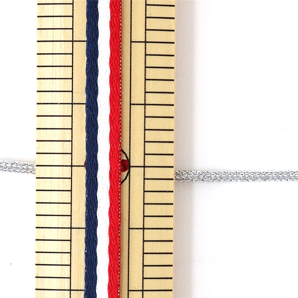 [Aus Menge 5] Kordel "H-1100-1mm-02 Code Silber" Elite Elite