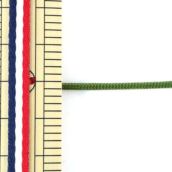 [Dalla quantità 5] Cordoncino per l'artigianato "H-1100-1MM-27 Code Moss Green] Elite Elite