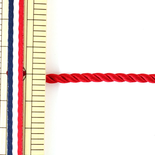 [From quantity 5] Craft Cord "Twist code 3mm-26 red" Elite elite