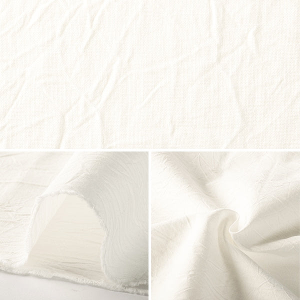 [From quantity 5] Fabric 『SheetingHand Washer Off White]