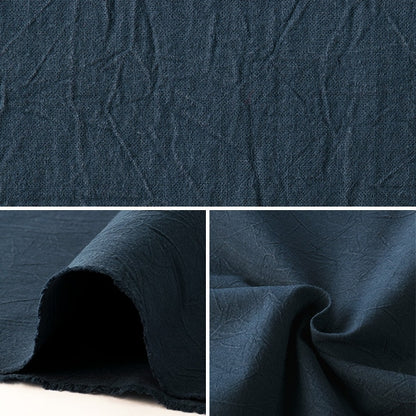 [From quantity 5] Fabric 『SheetingHand Washer Navy]