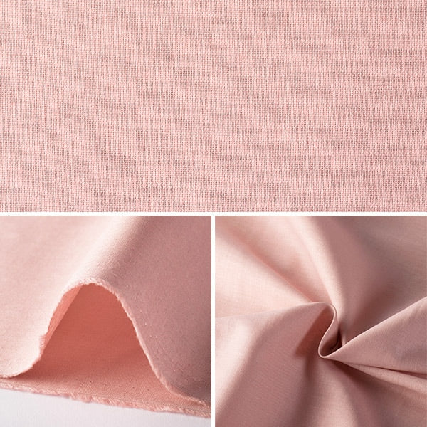 [From quantity 5] Fabric "Cotton linen pink"