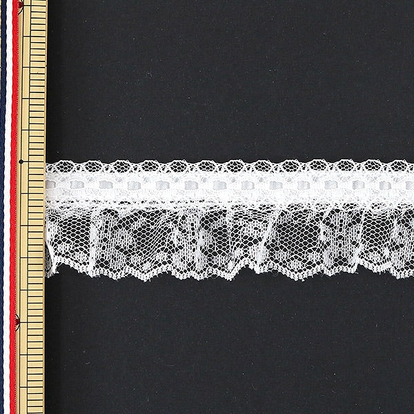 [Aus Quantität 5] Lace Ribon Tape "Spitze Weiß 000762 K-C01 Billiges Rennen"