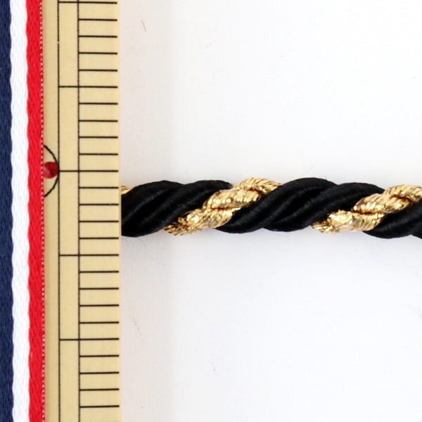 [From quantity 5] Craft Cord "Twist code black x gold d Ky-7-D2"