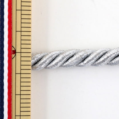 [From quantity 5] Craft Cord "Twist code about 8-10mm Width Silver A Ky-7-A8"