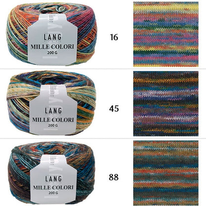 Осень и зимаПряжа "Mille Colori 200g 88th Color " Puppy