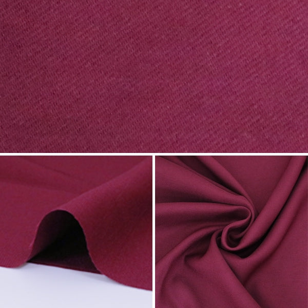 [Aus Quantität 5] Stoff "Kostüm Twill Fabric Bordeaux" "