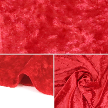 [From quantity 5] Fabric "Costume Velor CCV-3000 34 (Red)"