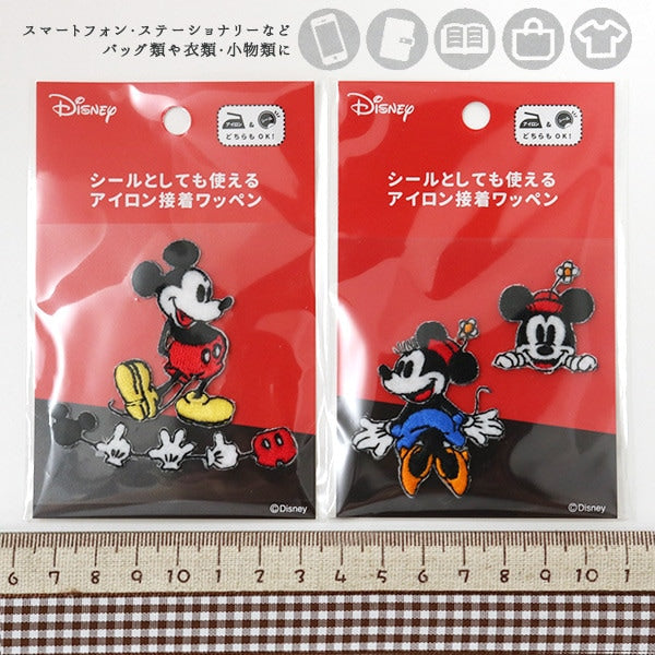 Patch "Iron glue Patch Disney Mickey Mouse Minnie Mouse A YM-W Mickey] KOKKA