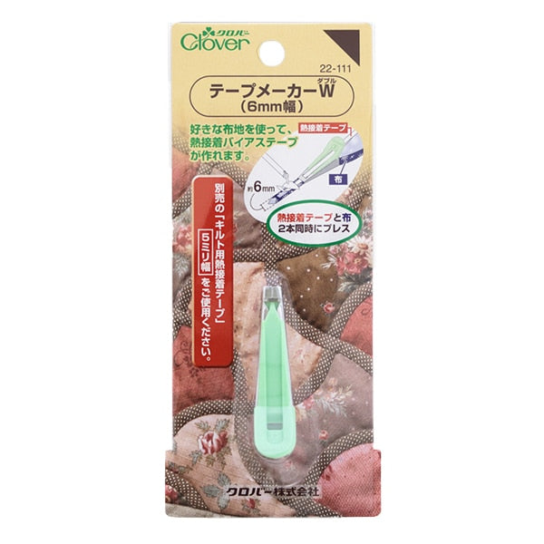 斜膠帶鍵入“磁帶製造商W（雙）6mm寬度22-111” Clover