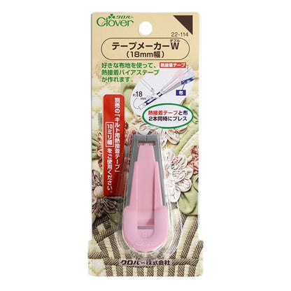 斜膠帶鍵入“磁帶製造商W（雙）18mm寬度22-114” Clover