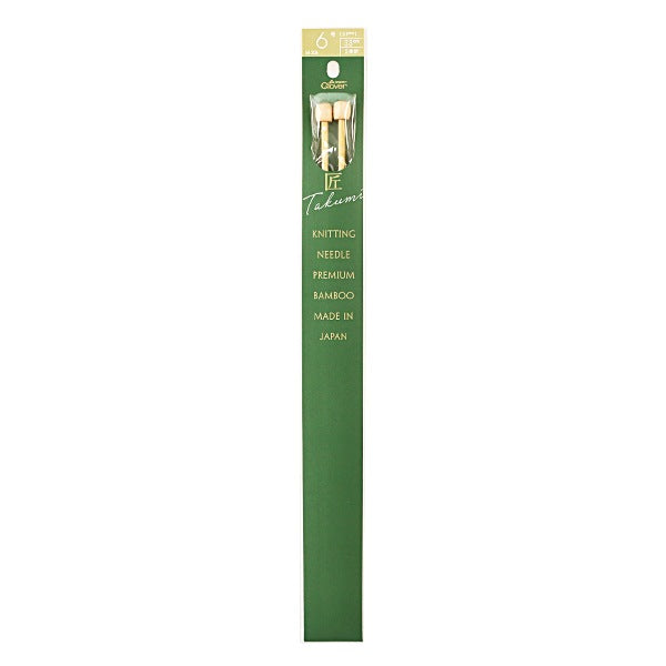 Knitting Needles "Takumi 2 needle No. 6 54-206" Clover