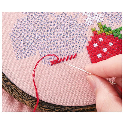 Stickerei Kit "Cross Stitch Strawberry Nr. 9902" Lecien Lecien Cosmo Cosmo