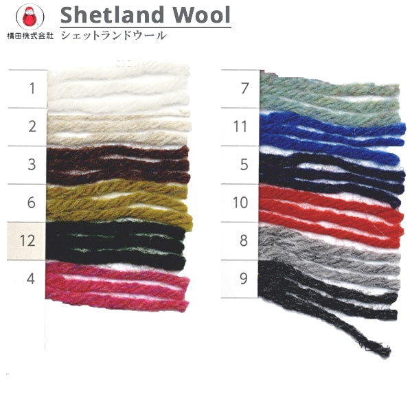 Lana autunnale / invernale "Shetland Wool (Shetland Wool) 6th" Daruma Darma Yokota