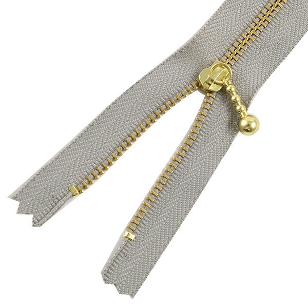 ファスナー 『玉付ゴールドファスナー10cm 576番色』 YKK ワイケーケー