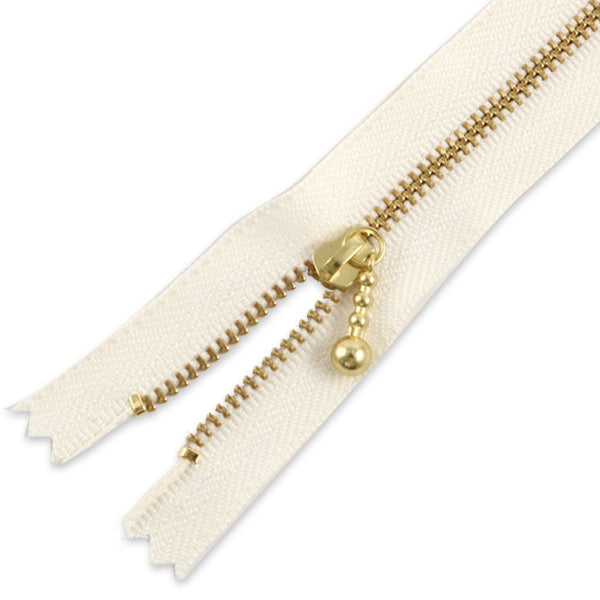 ファスナー 『玉付ゴールドファスナー12cm 841番色』 YKK ワイケーケー