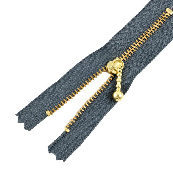 ファスナー 『玉付ゴールドファスナー14cm 578番色』 YKK ワイケーケー