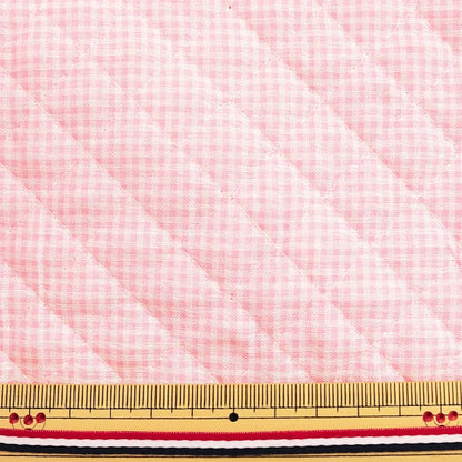 [수량 5에서] 천・원단 "Rebar Quilting (체크) 02 Light Pink"