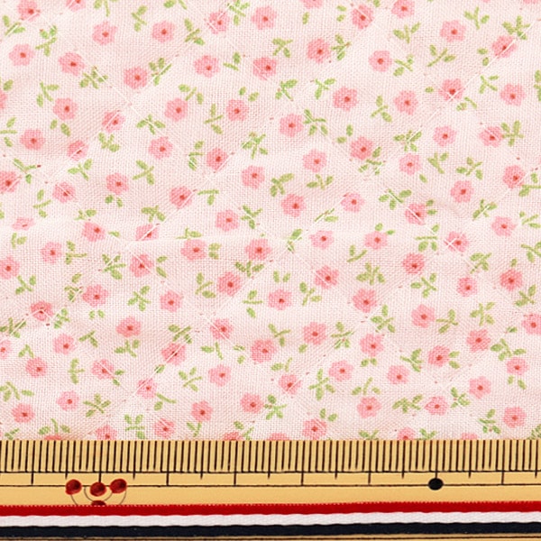 [De la quantité 5] Tissu "River Quilting (petite fleur) 04 rose clair"