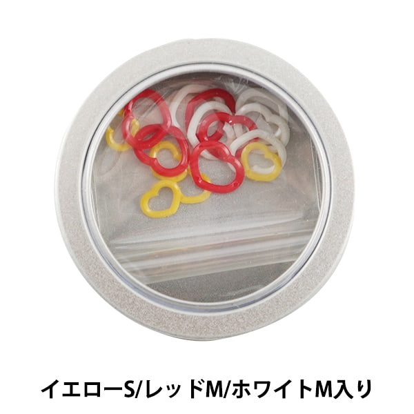 編み物ツール 『amicolle (アミコレ) 目かぞえマーカーセットSMM 15個入り ハート AC-017』 Tulip チューリップ