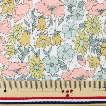 [De la cantidad 5] Fabric "Liberty Liberty Print Tanalone Poppy & Daisy 3632104-He" Libertad Japón Libertad Japón