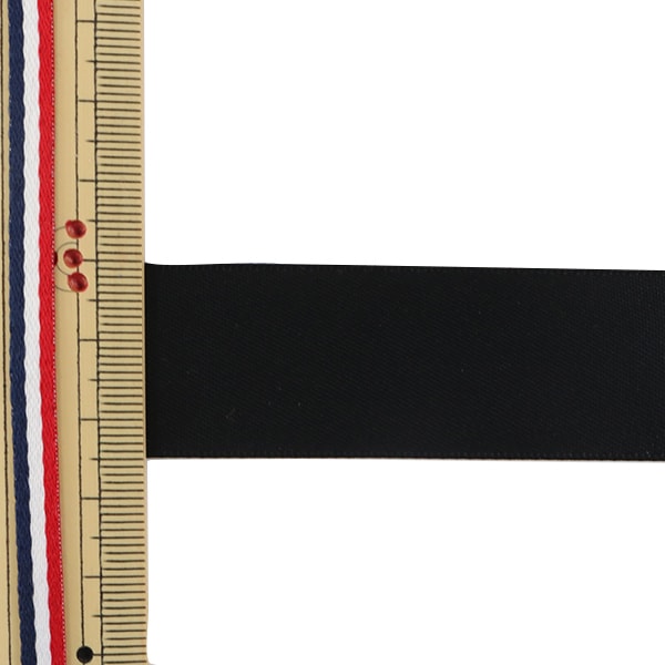 Ribbon "Double -sided satinRibbon Black 25mm x 3m "