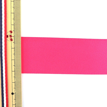 Ribbon "Double -sided satinRibbon Shocking pink 32mm x 3m "