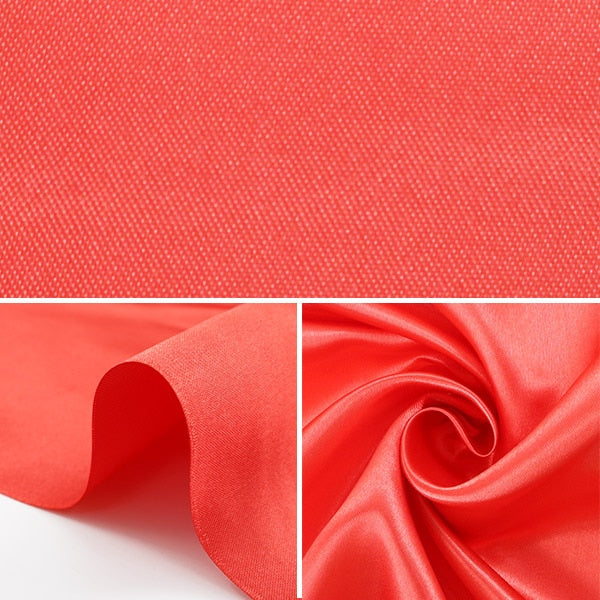 [From quantity 5] Fabric "Ceramica satin 310-6 vermilion"