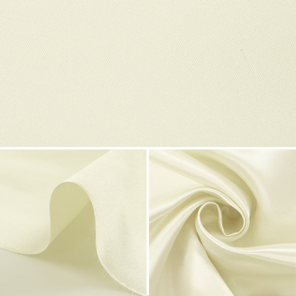 [Jusqu'à 70% de réduction sur le tissu costume] [de la quantité 5] Tissu "Ceramica Satin 310-16 Ivory"