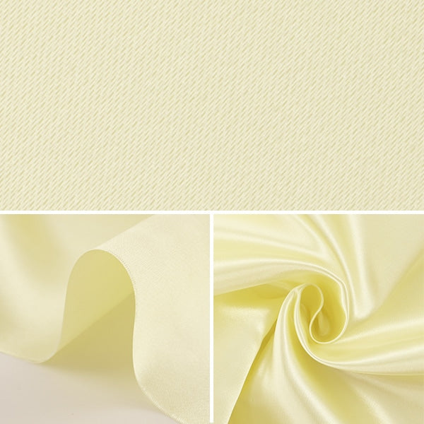 [From quantity 5] Fabric "Ceramica satin 310-17 light yellow"