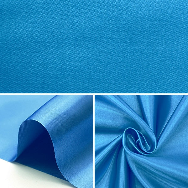 [Jusqu'à 70% de réduction sur le tissu costume] [de la quantité 5] Tissu "Ceramica Satin 310-33 bleu"