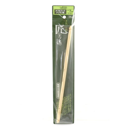 Knitting Needles "Takumi (Takumi) Double Hook Afghan Hole Jumbo 7mm 23cm Bamboo 54-927" Clover