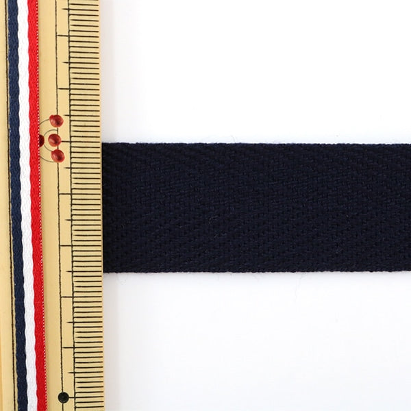 [Из количества 5] лента ручной работы "Sugi aya лента 25 мм #520 темно -синий"